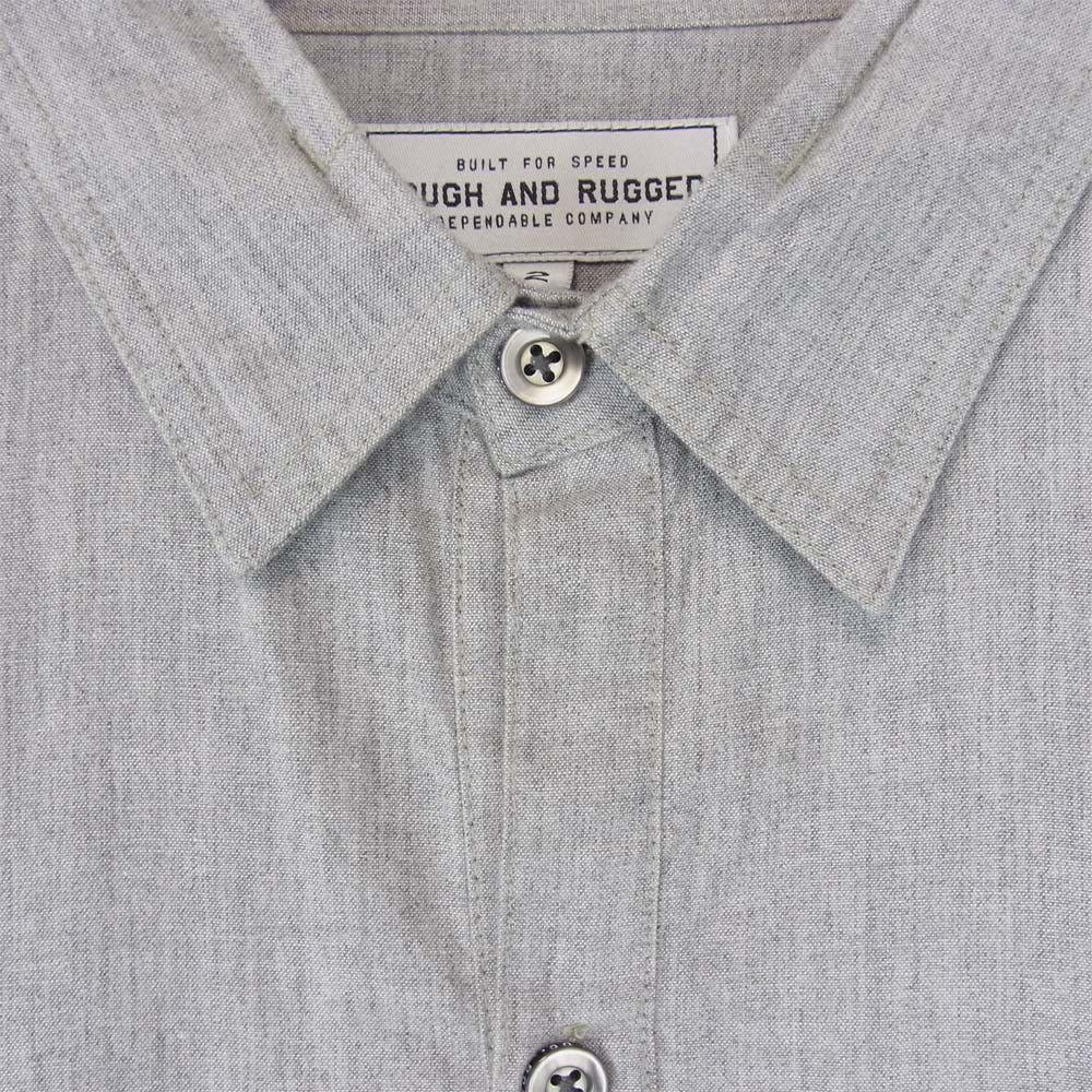 ROUGH and RUGGED ラフアンドラゲッド RR17-3-S01 VINCENT ヴィンセント 長袖 シャツ グレー系 2【新古品】【未使用】【中古】