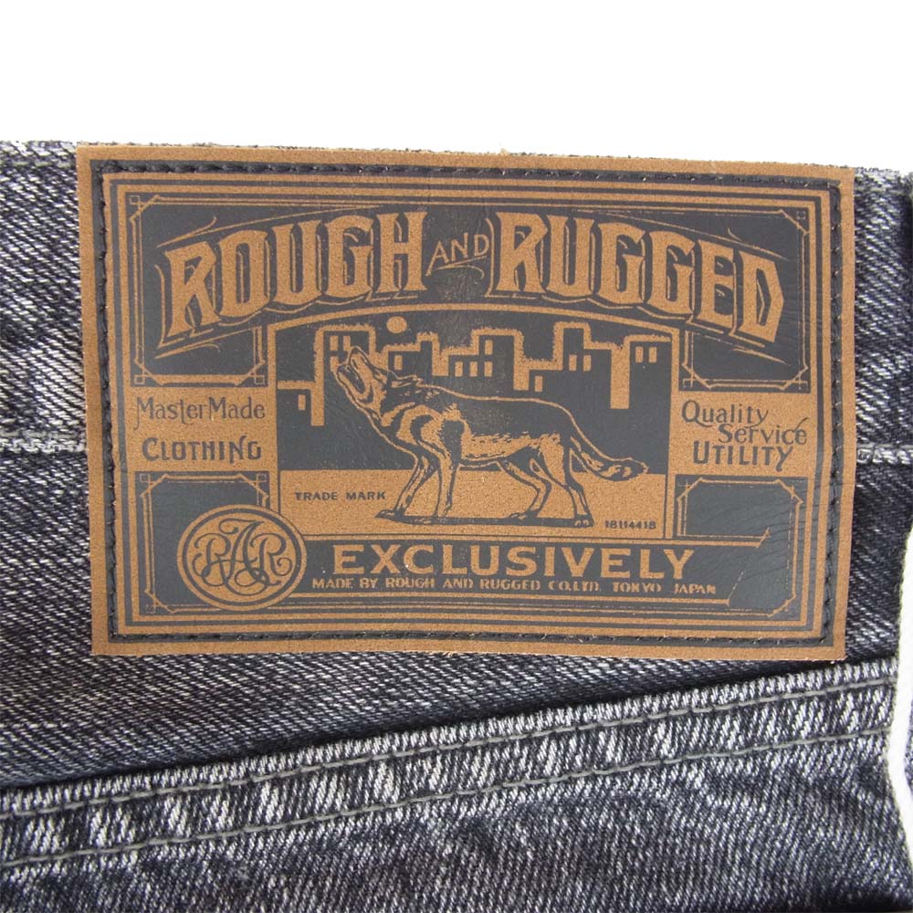ROUGH and RUGGED ラフアンドラゲッド RR17-8-P01 FOUL MARVIN フォール マーヴィン デニムパンツ ブラック系 3【新古品】【未使用】【中古】