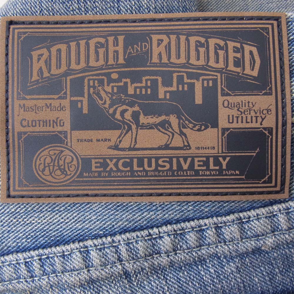 ROUGH and RUGGED ラフアンドラゲッド RR17-8-P01 FOUL MARVIN フォール マーヴィン デニムパンツ インディゴブルー系 2【新古品】【未使用】【中古】