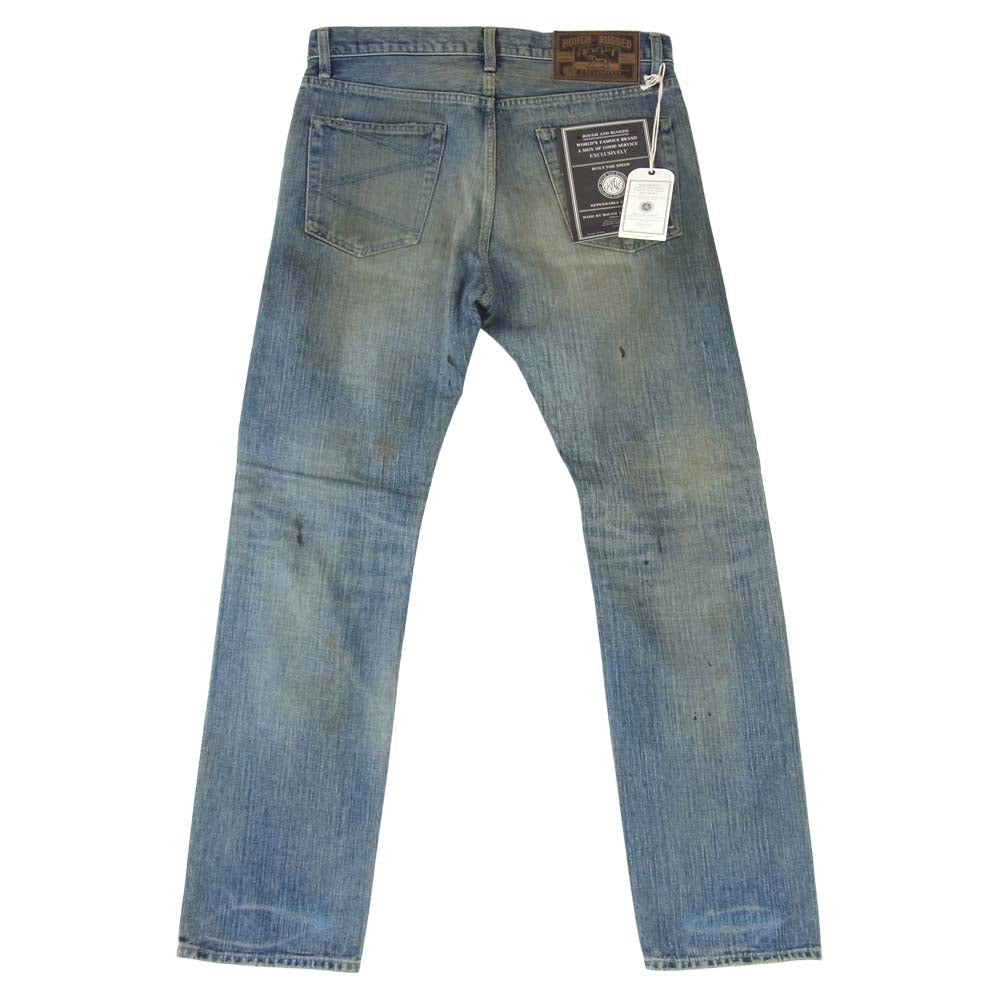 ROUGH and RUGGED ラフアンドラゲッド RR17-2-P04 FOUL EDGE ファウル エッジ デニムパンツ インディゴブルー系 3【新古品】【未使用】【中古】