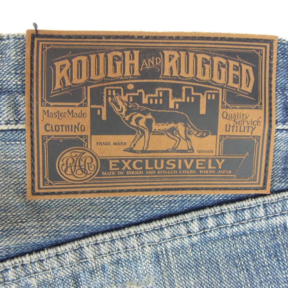 ROUGH and RUGGED ラフアンドラゲッド RR17-2-P04 FOUL EDGE ファウル エッジ デニムパンツ インディゴブルー系 3【新古品】【未使用】【中古】