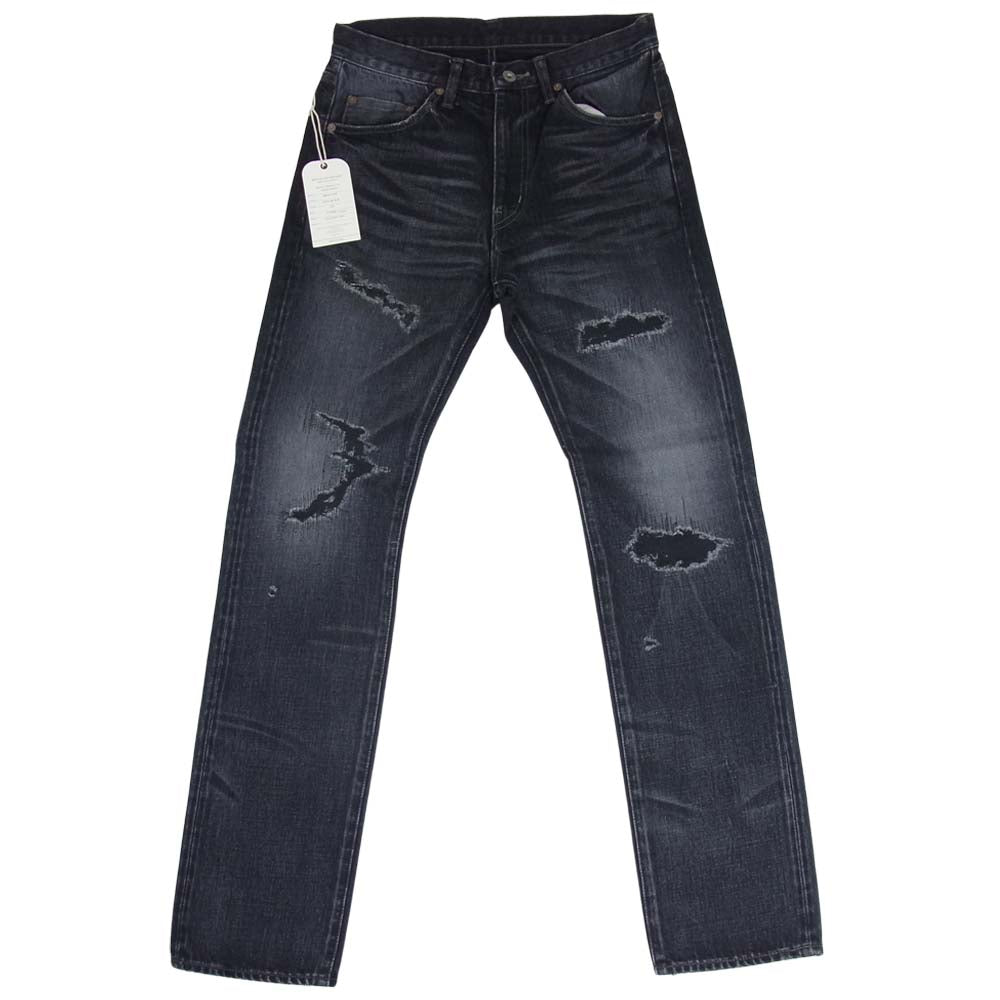 ROUGH and RUGGED ラフアンドラゲッド 16AW RR16-7-P05 FOUL EDGE 加工デニムパンツ ブラック系 1【新古品】【未使用】【中古】