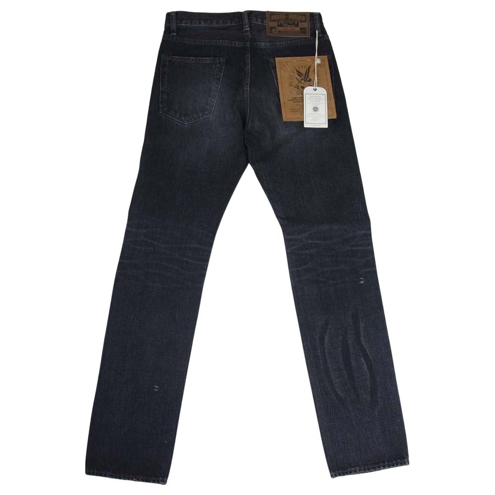 ROUGH and RUGGED ラフアンドラゲッド 16AW RR16-7-P05 FOUL EDGE 加工デニムパンツ ブラック系 1【新古品】【未使用】【中古】