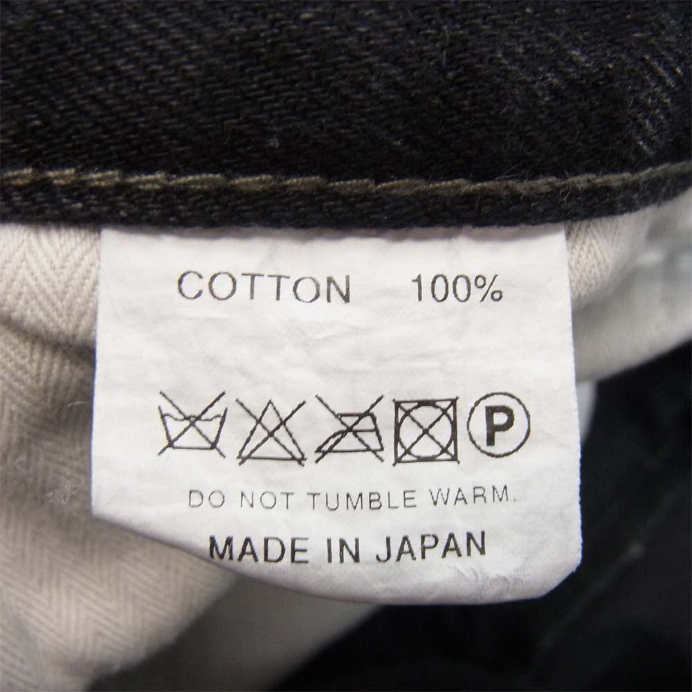 ROUGH and RUGGED ラフアンドラゲッド 16AW RR16-7-P05 FOUL EDGE 加工デニムパンツ ブラック系 1【新古品】【未使用】【中古】