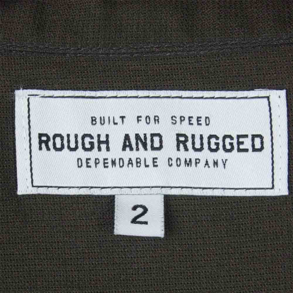 ROUGH and RUGGED ラフアンドラゲッド RR17-3-S02 BRUCE ブルース チャイナ 長袖 シャツ ダークグレー系 M【極上美品】【中古】