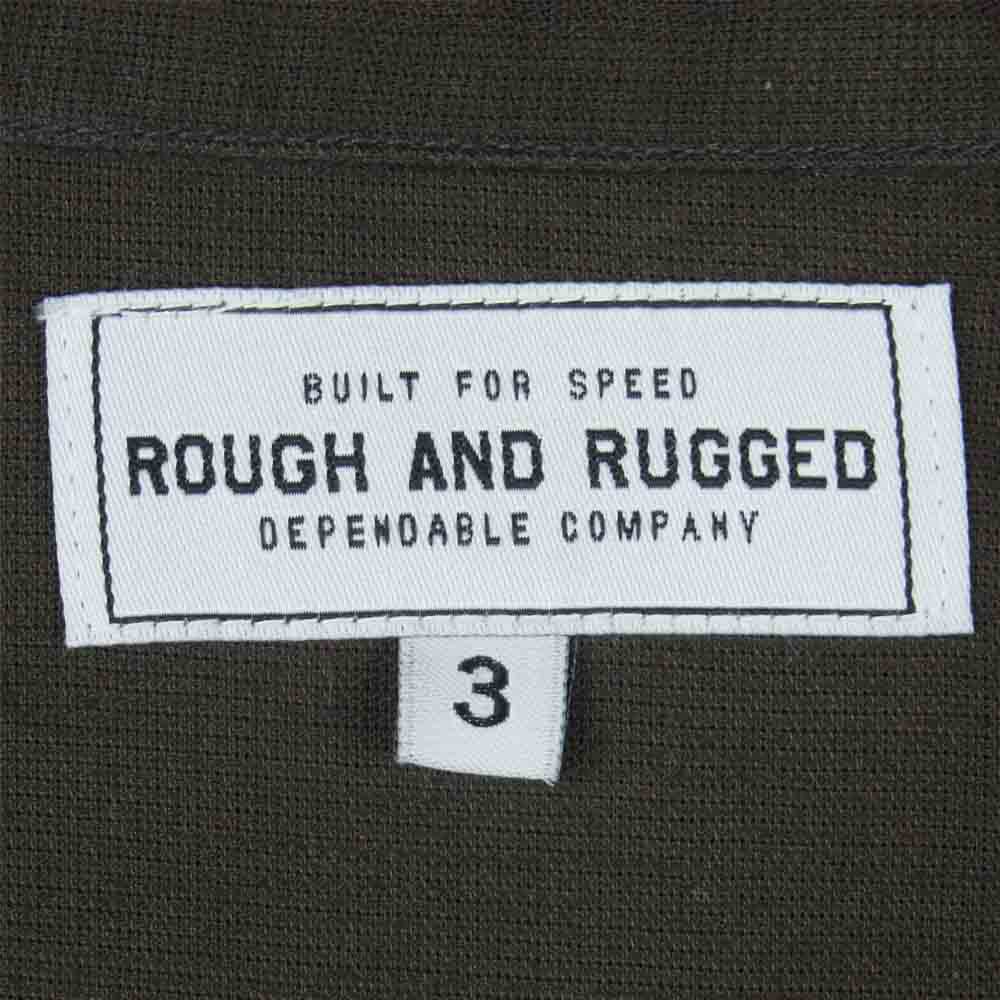 ROUGH and RUGGED ラフアンドラゲッド RR17-3-S02 BRUCE ブルース チャイナ 長袖 シャツ ダークグレー系 L【極上美品】【中古】