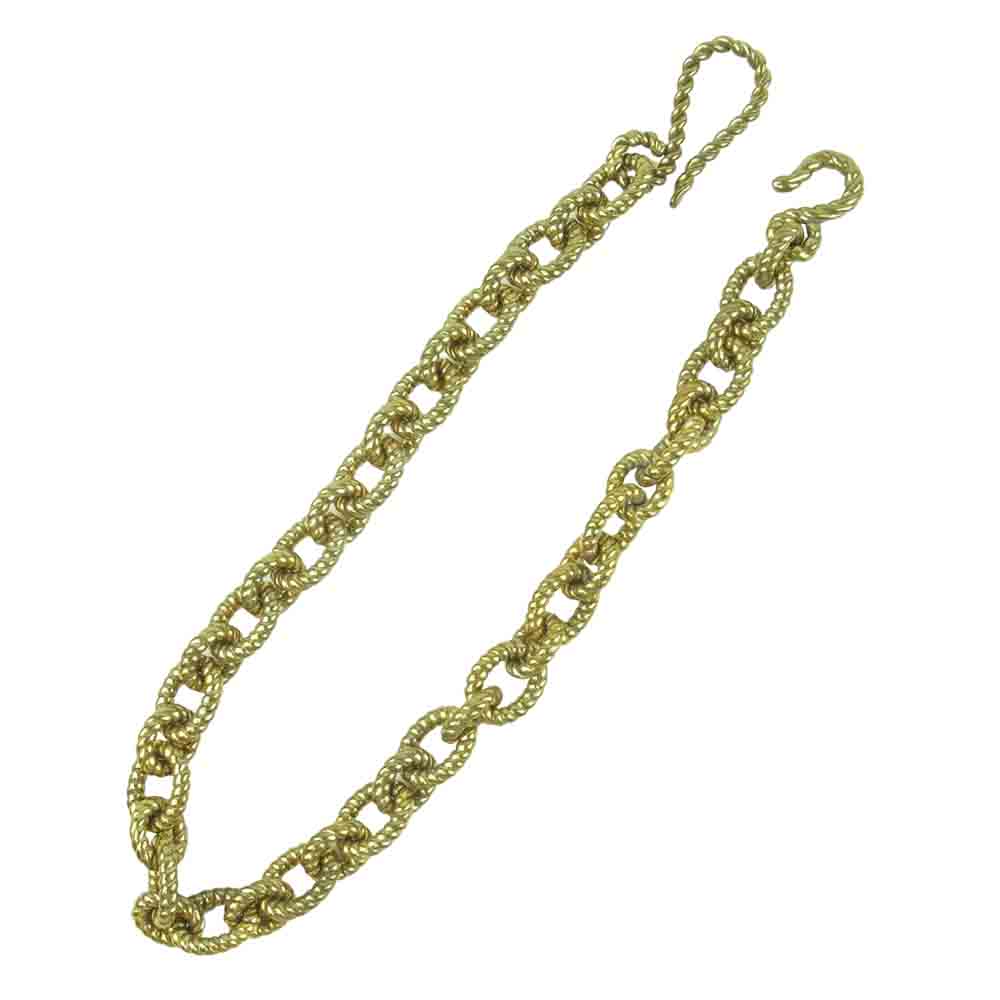 LARRY SMITH ラリースミス RR13-5-A03 ラフアンドラゲッド ROUGH AND RUGGED 60S ROPE CHAIN ブラス ロープ ウォレット チェーン ゴールド系 FREE【新古品】【未使用】【中古】