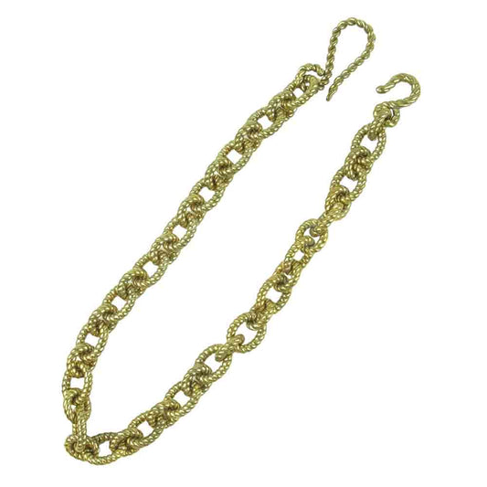 LARRY SMITH ラリースミス RR13-5-A03 ラフアンドラゲッド ROUGH AND RUGGED 60S ROPE CHAIN ブラス ロープ ウォレット チェーン ゴールド系 FREE【新古品】【未使用】【中古】