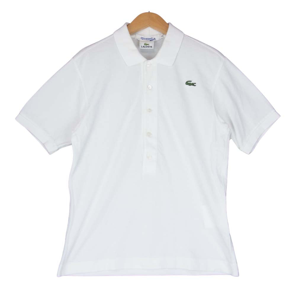 JUNYA WATANABE COMME des GARCONS ジュンヤワタナベコムデギャルソン WQ-T002 LACOSTE ラコステ 半袖 ポロシャツ ホワイト系 S【中古】