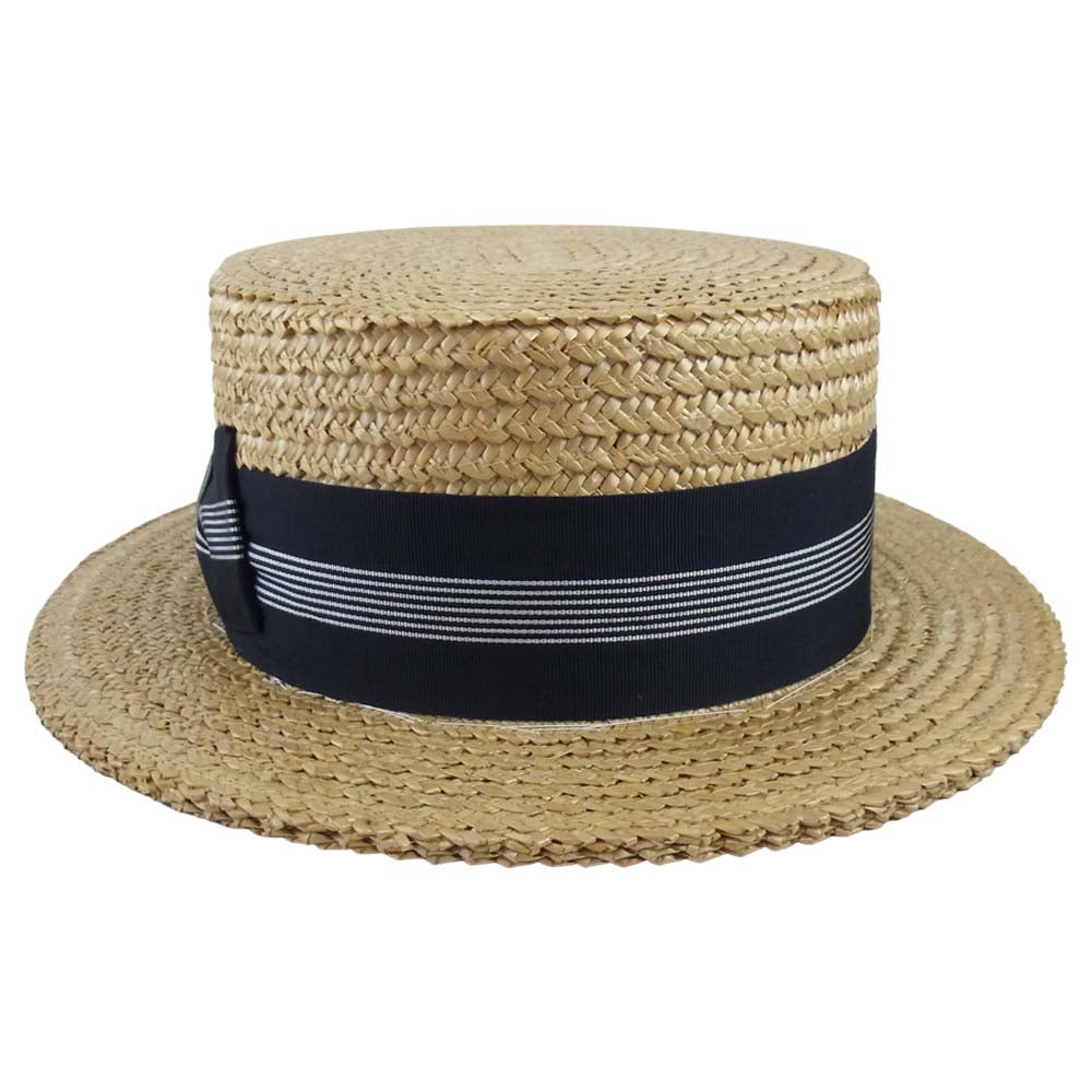 テシ カンカン帽 ストローハット ベージュ系 60【美品】【中古】