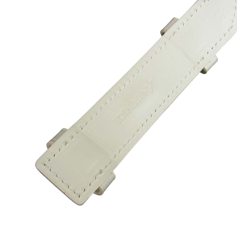ANATOMICA アナトミカ CAPTAIN HOOK BELT キャプテン フック ベルト 34 ホワイト系 34【中古】