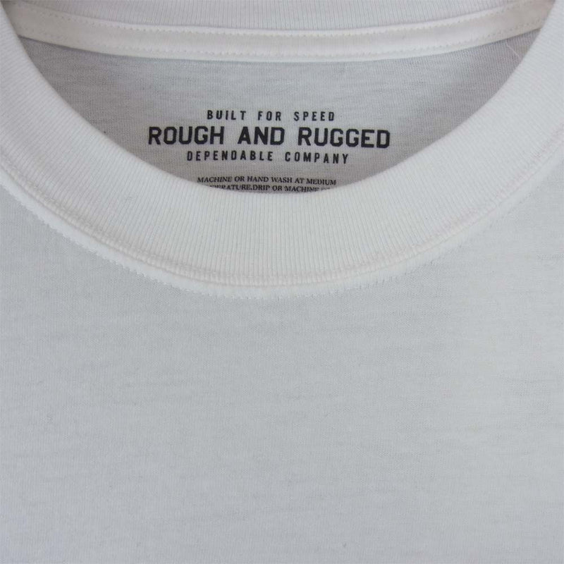 ROUGH and RUGGED ラフアンドラゲッド 19SS RR19-6-T04 DESIGN CT-06 刺? Tシャツ ホワイト系 1【新古品】【未使用】【中古】