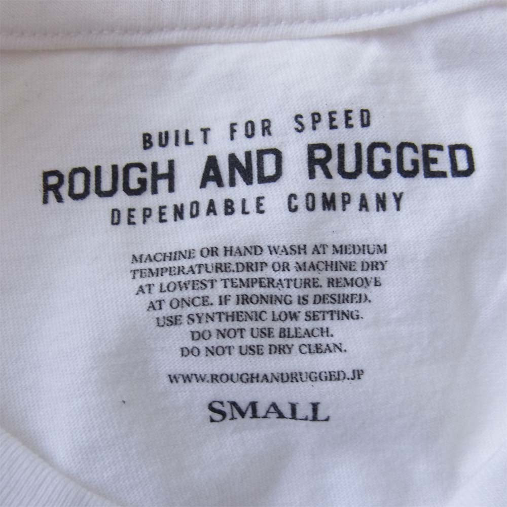 ROUGH and RUGGED ラフアンドラゲッド 19SS RR19-6-T04 DESIGN CT-06 刺? Tシャツ ホワイト系 1【新古品】【未使用】【中古】