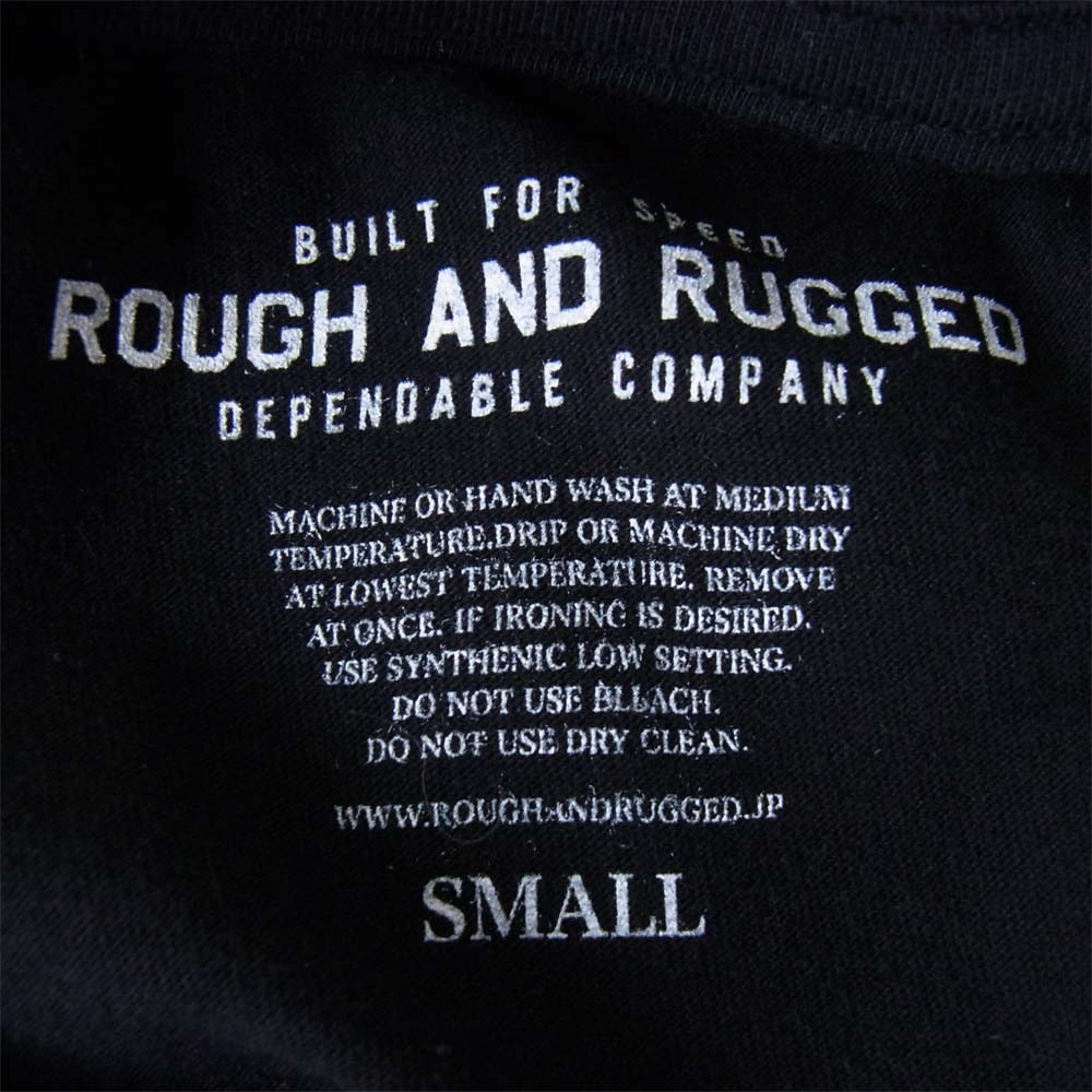 ROUGH and RUGGED ラフアンドラゲッド RR19-7-T01 DESIGN CT-01 クルーネック Tシャツ ブラック系 1【新古品】【未使用】【中古】