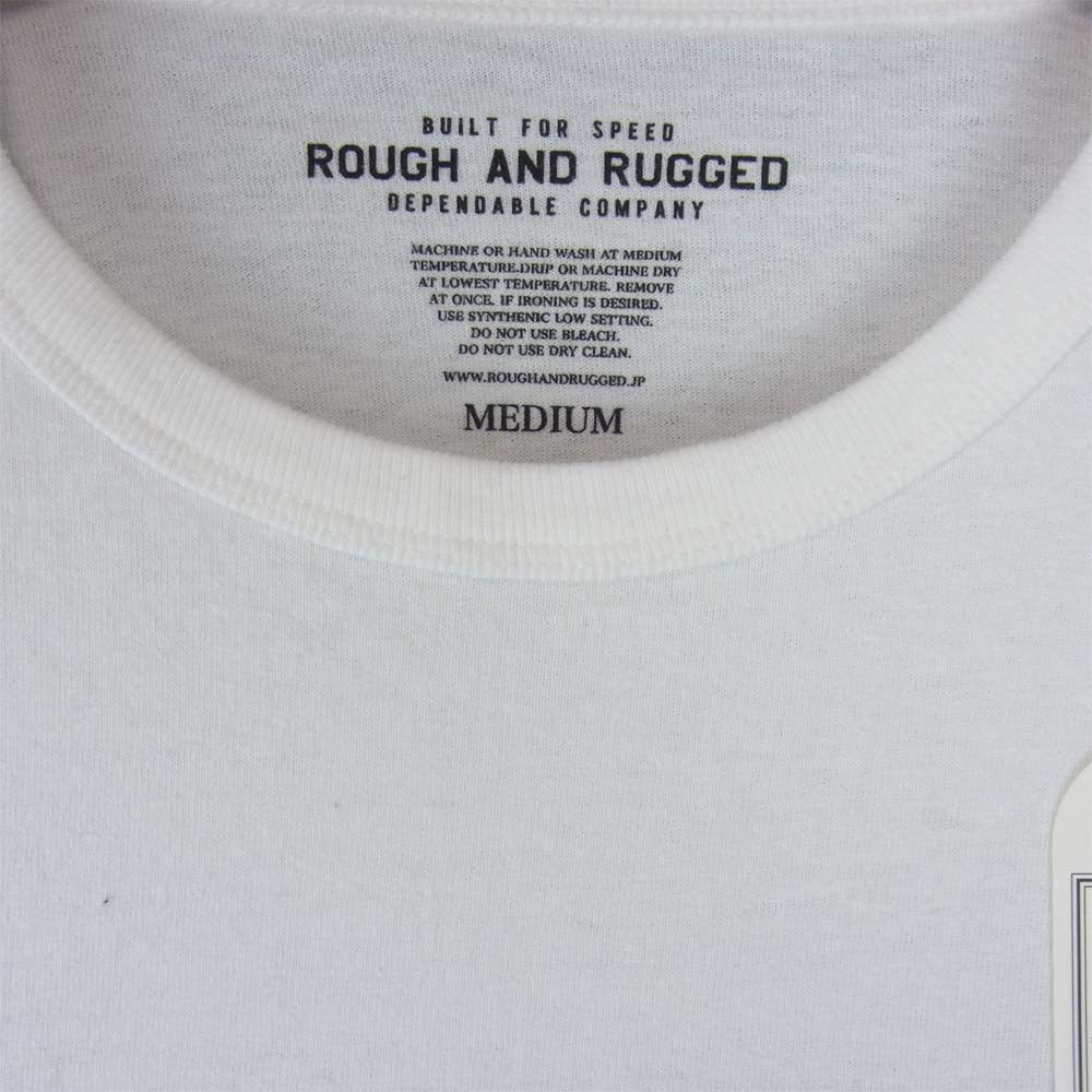 ROUGH and RUGGED ラフアンドラゲッド 17AW RR17-7-T02 DESIGN CT-02 プリント Tシャツ ホワイト系 2【新古品】【未使用】【中古】