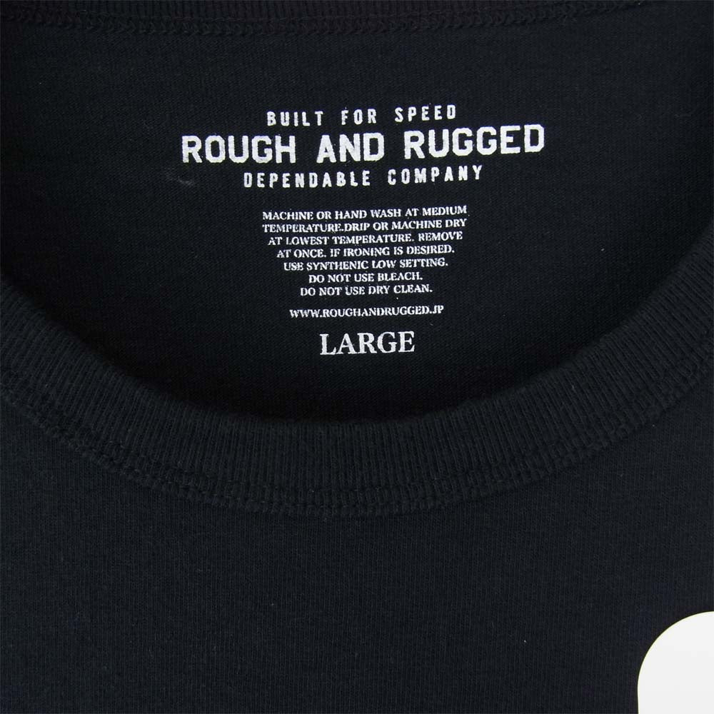 ROUGH and RUGGED ラフアンドラゲッド 17AW RR17-7-T02 DESIGN CT-02 プリント Tシャツ ブラック系 3【新古品】【未使用】【中古】