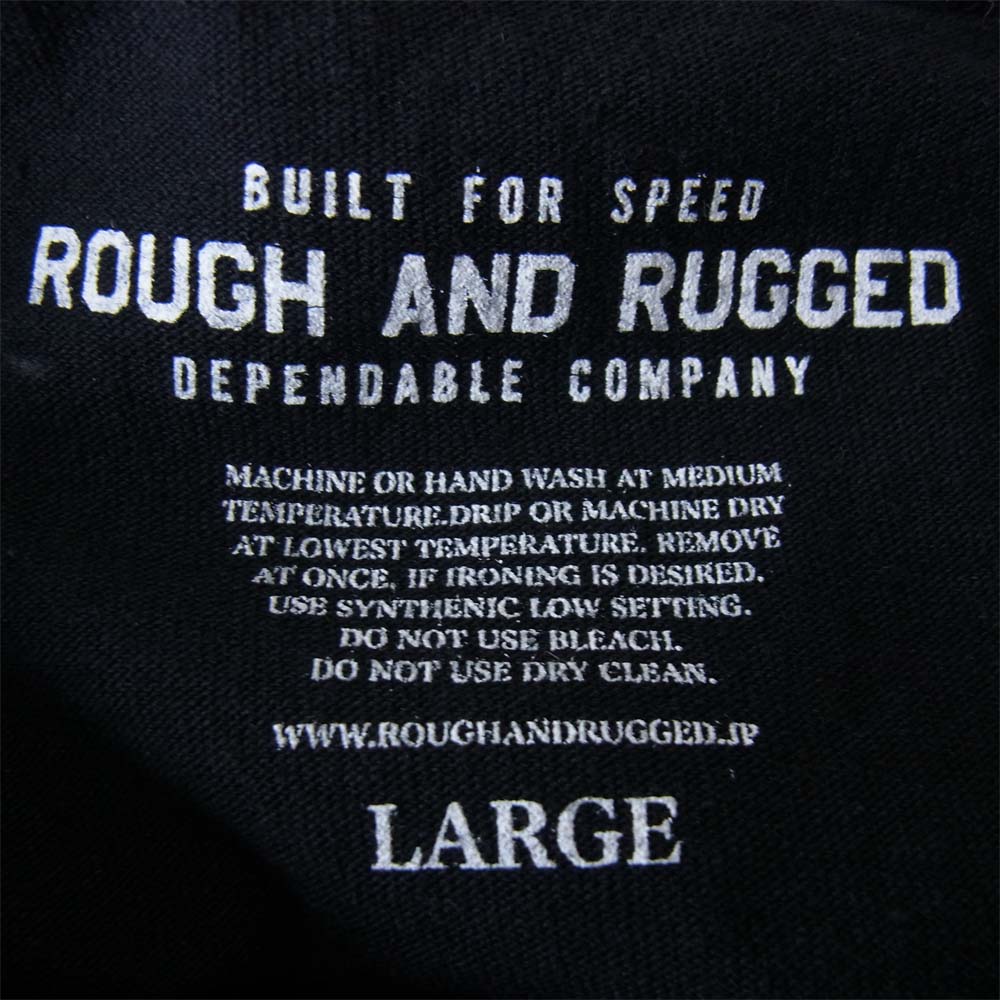 ROUGH and RUGGED ラフアンドラゲッド 17AW RR17-7-T02 DESIGN CT-02 プリント Tシャツ ブラック系 3【新古品】【未使用】【中古】