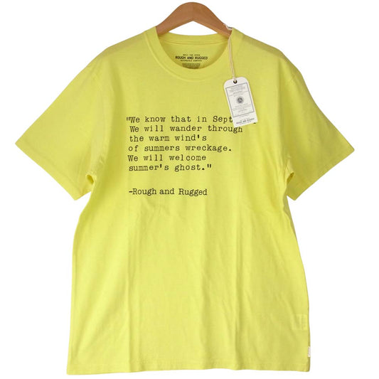 ROUGH and RUGGED ラフアンドラゲッド 19AW RR19-6-P03 DESIGN CT-05 半袖 Tシャツ イエロー系 2【新古品】【未使用】【中古】