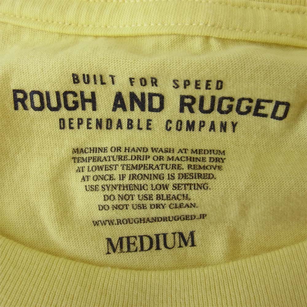 ROUGH and RUGGED ラフアンドラゲッド 19AW RR19-6-P03 DESIGN CT-05 半袖 Tシャツ イエロー系 2【新古品】【未使用】【中古】