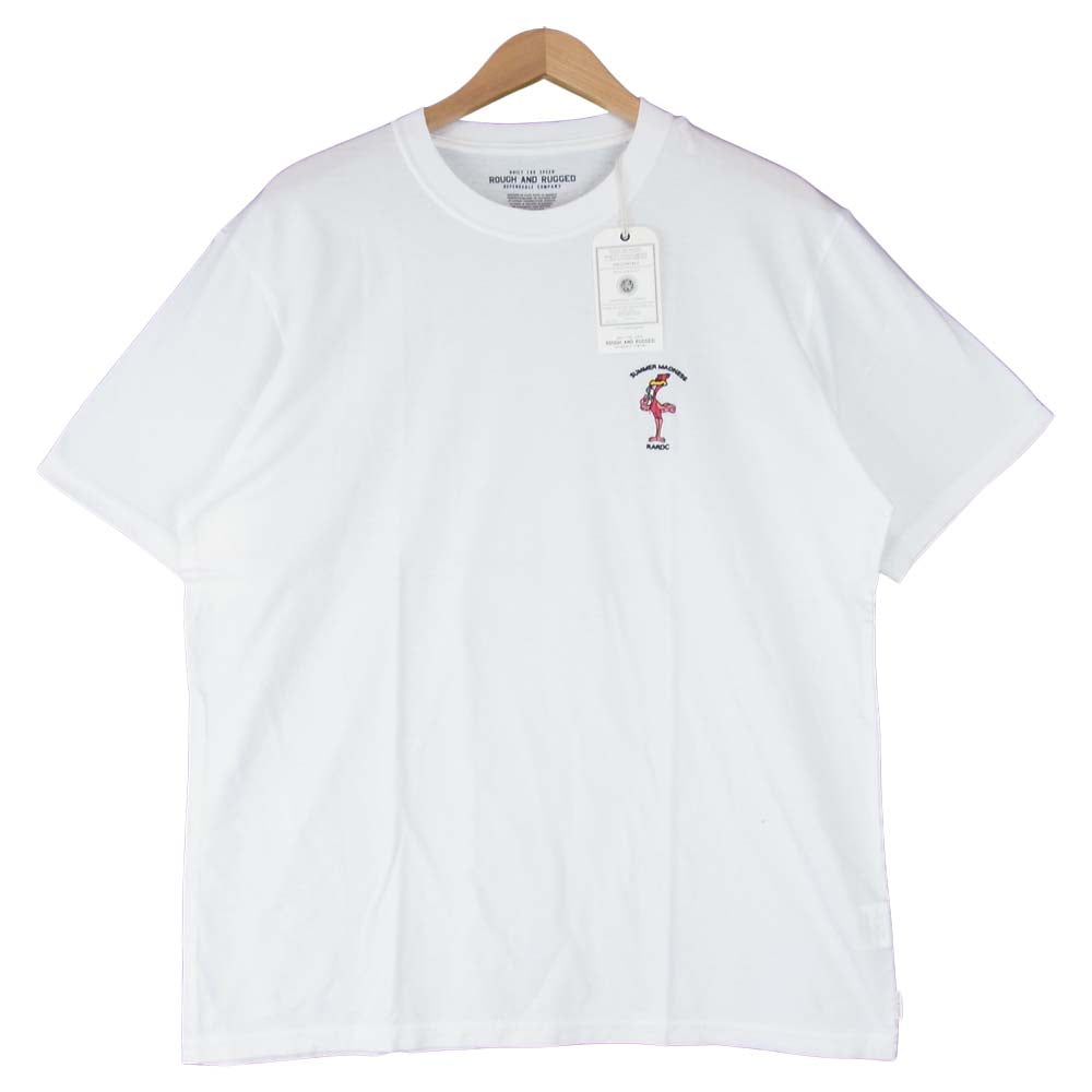 ROUGH and RUGGED ラフアンドラゲッド 19SS RR19-6-T04 DESIGN CT-06 刺? Tシャツ ホワイト系 4【新古品】【未使用】【中古】
