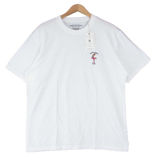 ROUGH and RUGGED ラフアンドラゲッド 19SS RR19-6-T04 DESIGN CT-06 刺? Tシャツ ホワイト系 4【新古品】【未使用】【中古】