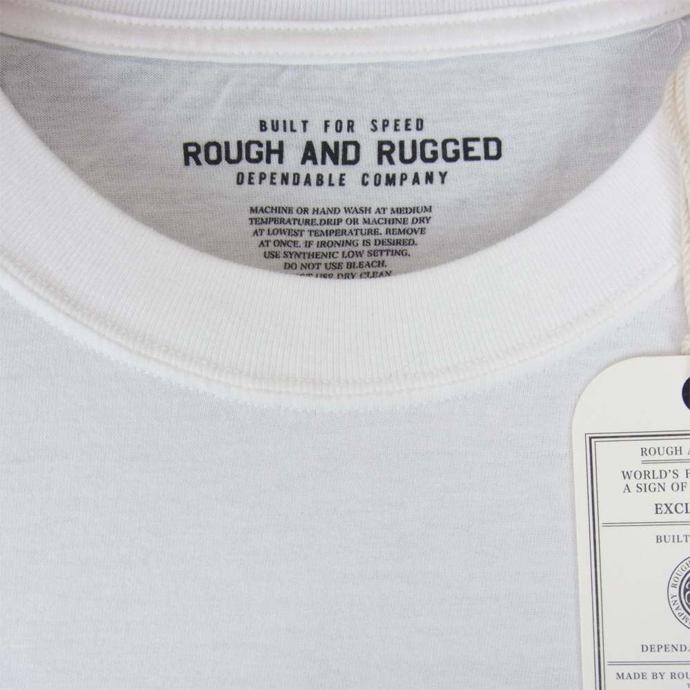 ROUGH and RUGGED ラフアンドラゲッド 19SS RR19-6-T04 DESIGN CT-06 刺? Tシャツ ホワイト系 4【新古品】【未使用】【中古】