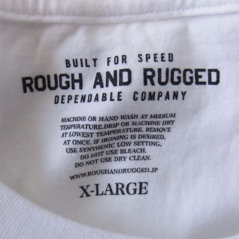 ROUGH and RUGGED ラフアンドラゲッド 19SS RR19-6-T04 DESIGN CT-06 刺? Tシャツ ホワイト系 4【新古品】【未使用】【中古】
