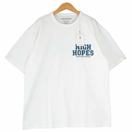 ROUGH and RUGGED ラフアンドラゲッド 20AW RR20-5-T05 DESIGN CT HIGH HOPES ハイホープス Tシャツ ホワイト系 4【新古品】【未使用】【中古】