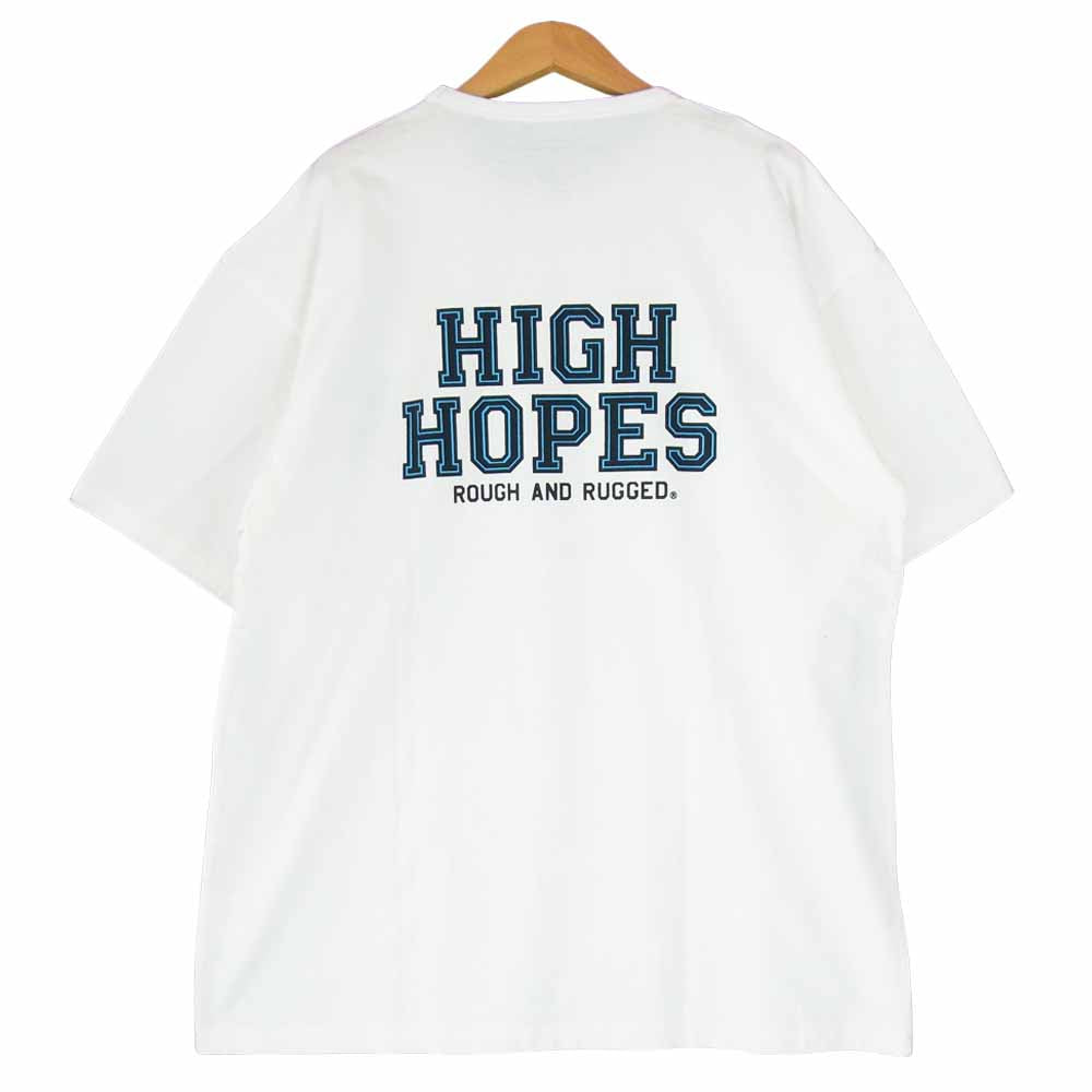 ROUGH and RUGGED ラフアンドラゲッド 20AW RR20-5-T05 DESIGN CT HIGH HOPES ハイホープス Tシャツ ホワイト系 4【新古品】【未使用】【中古】