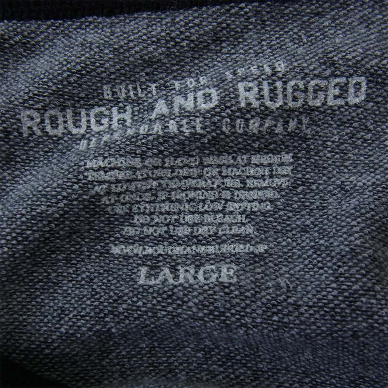 ROUGH and RUGGED ラフアンドラゲッド RR17-3-T01 CROSS L/S ロングスリーブ 切替 Tシャツ ブラック系 3【新古品】【未使用】【中古】