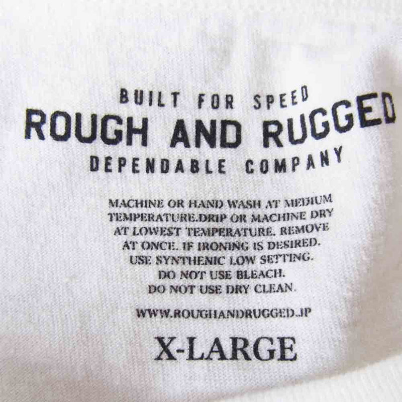 ROUGH and RUGGED ラフアンドラゲッド 18SS RR18-4-T02 PIG CPT クルーネックポケット Tシャツ ホワイト系 4【新古品】【未使用】【中古】