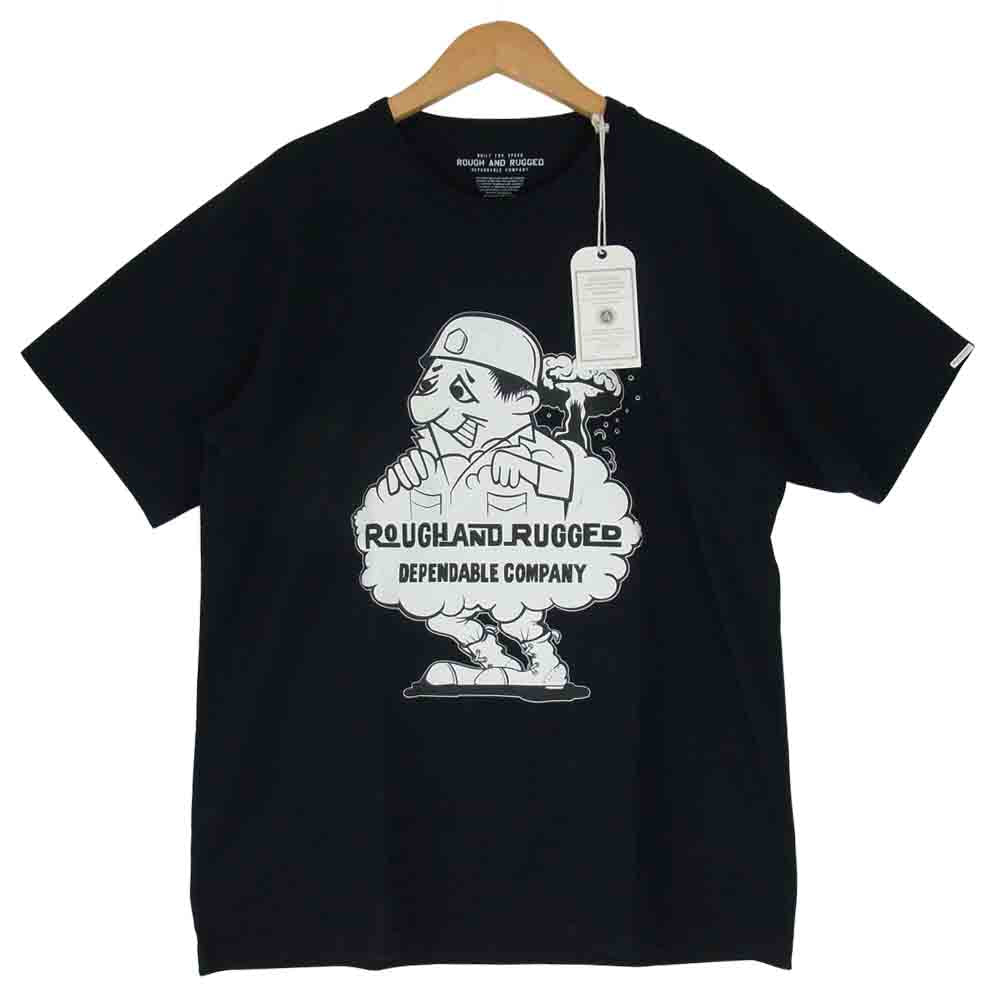 ROUGH and RUGGED ラフアンドラゲッド 18SS RR18-6-T01 DESIGN CT-04 プリント Tシャツ ブラック系 2【新古品】【未使用】【中古】