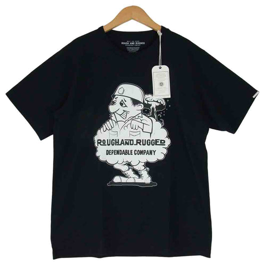 ROUGH and RUGGED ラフアンドラゲッド 18SS RR18-6-T01 DESIGN CT-04 プリント Tシャツ ブラック系 2【新古品】【未使用】【中古】