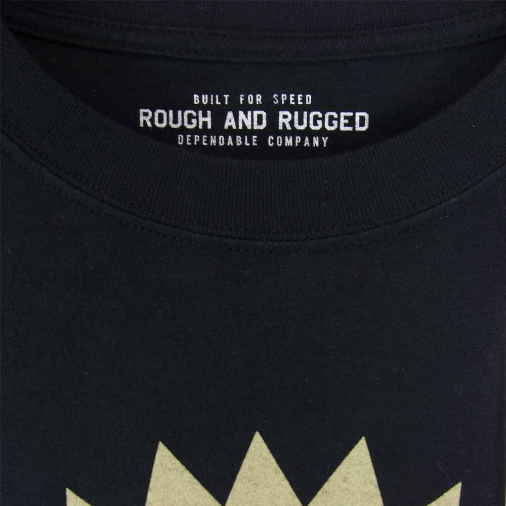 ROUGH and RUGGED ラフアンドラゲッド 18AW RR18-8-T03 DESIGN LS-02 CROSS クロス ロングスリーブ Tシャツ ブラック系 1【新古品】【未使用】【中古】