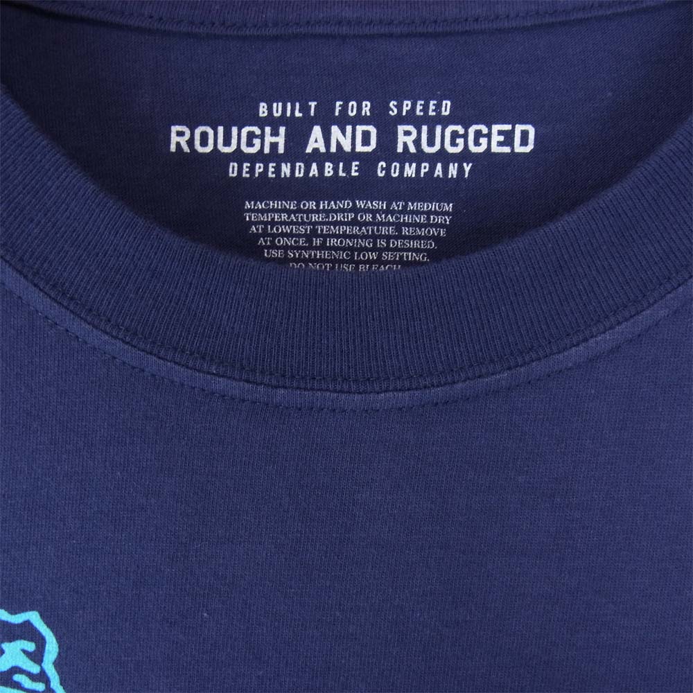 ROUGH and RUGGED ラフアンドラゲッド 19SS RR19-6-T02 DESIGN CT-04 プリント Tシャツ パープル系 2【新古品】【未使用】【中古】