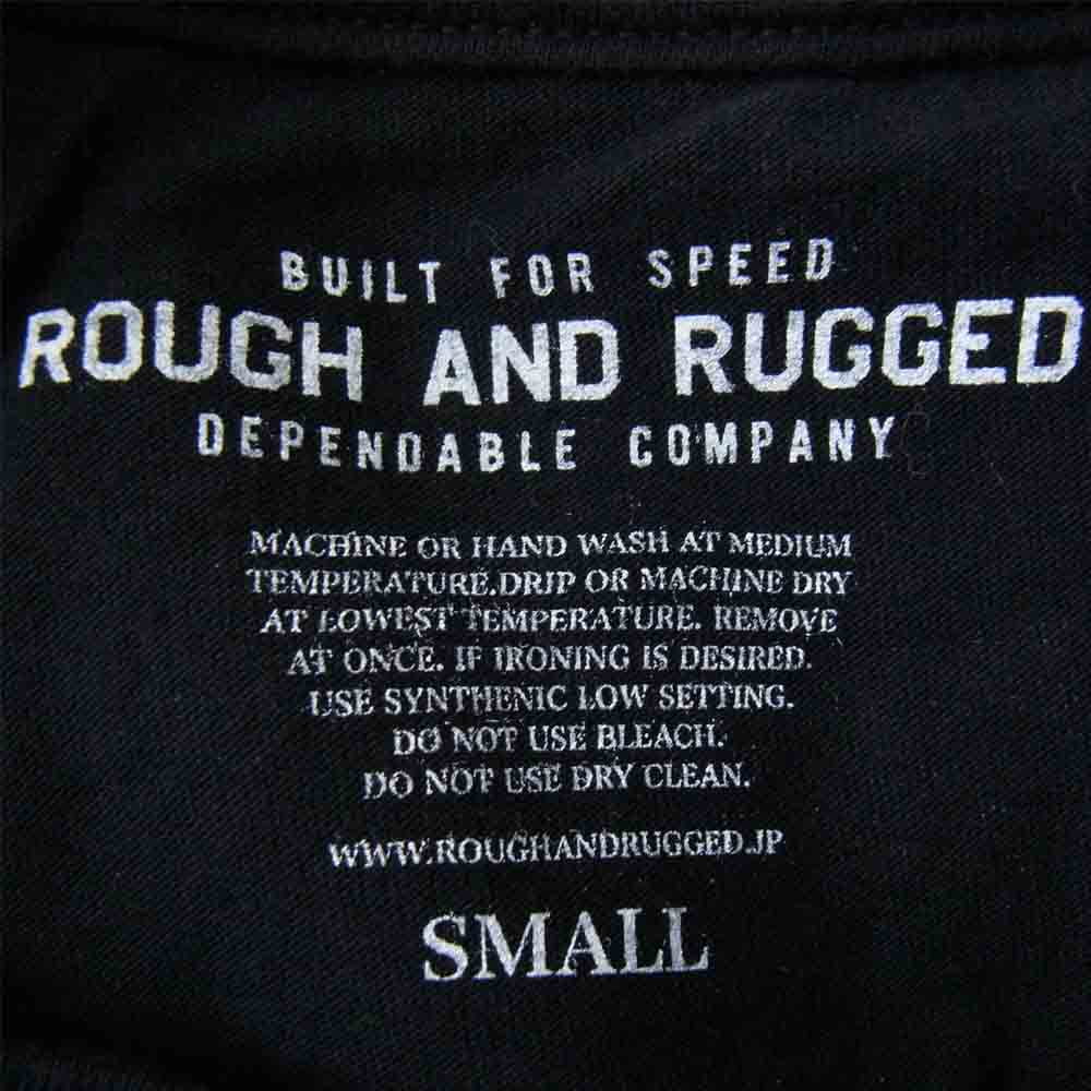 ROUGH and RUGGED ラフアンドラゲッド 19SS RR19-5-T03 DESIGN CT-02 クルーネック ショートスリーブ Tシャツ ブラック系 1【新古品】【未使用】【中古】