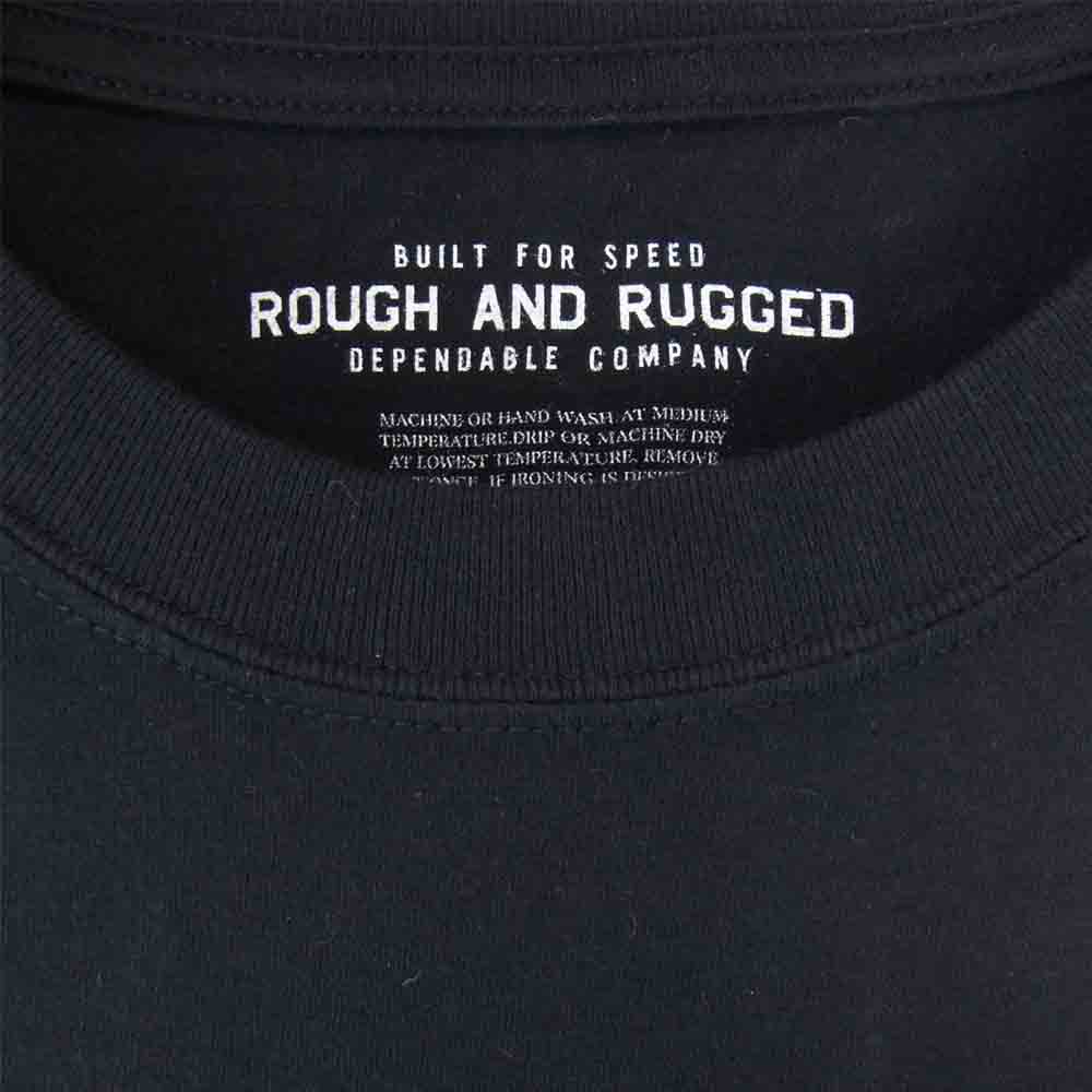 ROUGH and RUGGED ラフアンドラゲッド 19SS RR19-5-T03 DESIGN CT-02 クルーネック ショートスリーブ Tシャツ ブラック系 4【新古品】【未使用】【中古】