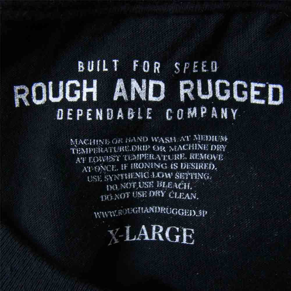 ROUGH and RUGGED ラフアンドラゲッド 19SS RR19-5-T03 DESIGN CT-02 クルーネック ショートスリーブ Tシャツ ブラック系 4【新古品】【未使用】【中古】