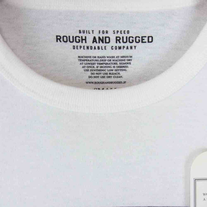 ROUGH and RUGGED ラフアンドラゲッド RR17-5-T03 DESIGN CT-04 PHOTO GRAPHICS Tシャツ ホワイト系 S【新古品】【未使用】【中古】