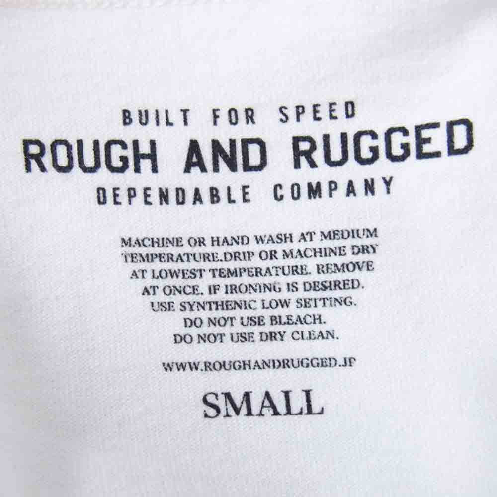ROUGH and RUGGED ラフアンドラゲッド RR17-5-T03 DESIGN CT-04 PHOTO GRAPHICS Tシャツ ホワイト系 S【新古品】【未使用】【中古】