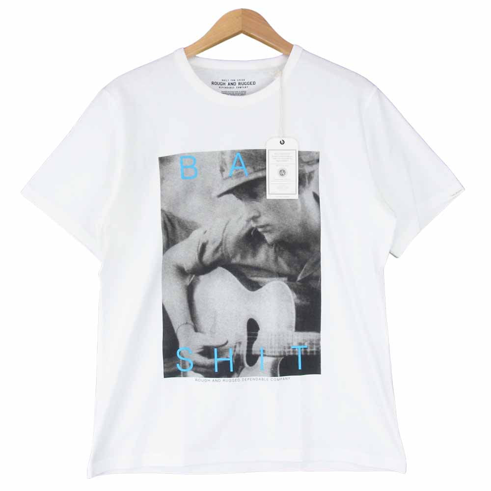 ROUGH and RUGGED ラフアンドラゲッド RR17-5-T03 DESIGN CT-04 PHOTO GRAPHICS Tシャツ ホワイト系 2【新古品】【未使用】【中古】