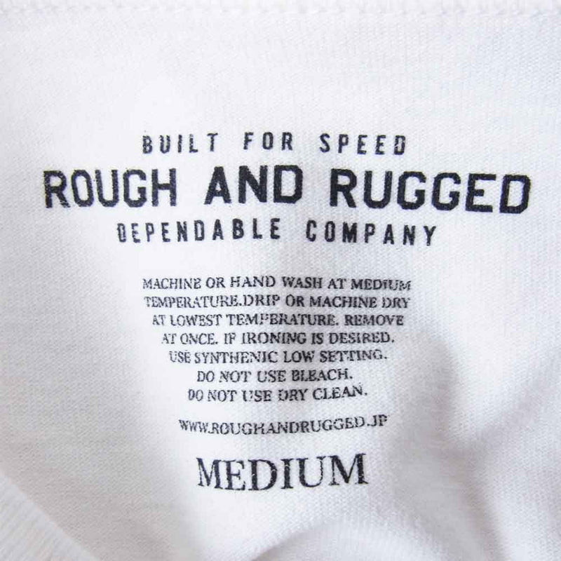 ROUGH and RUGGED ラフアンドラゲッド RR17-5-T03 DESIGN CT-04 PHOTO GRAPHICS Tシャツ ホワイト系 2【新古品】【未使用】【中古】