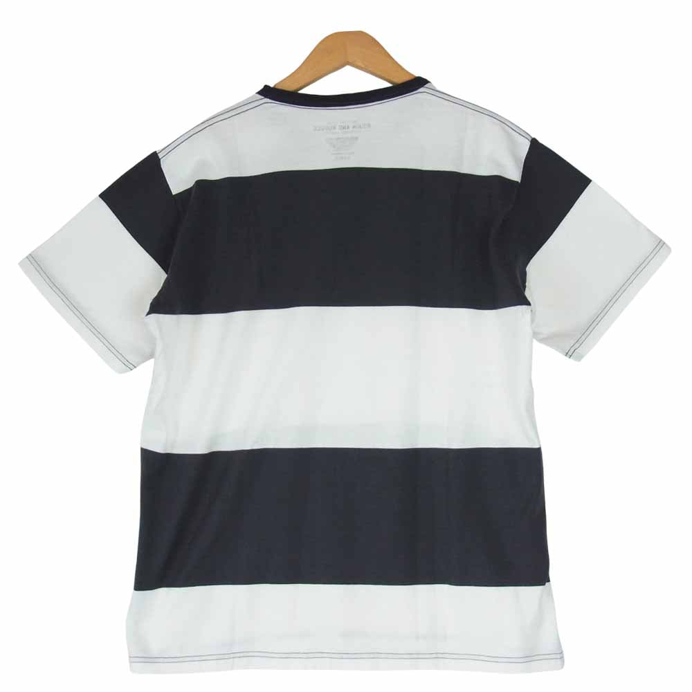ROUGH and RUGGED ラフアンドラゲッド RR17-4-T03 VIKING CPT ボーダー Tシャツ チャコール系×ホワイト系 3【新古品】【未使用】【中古】