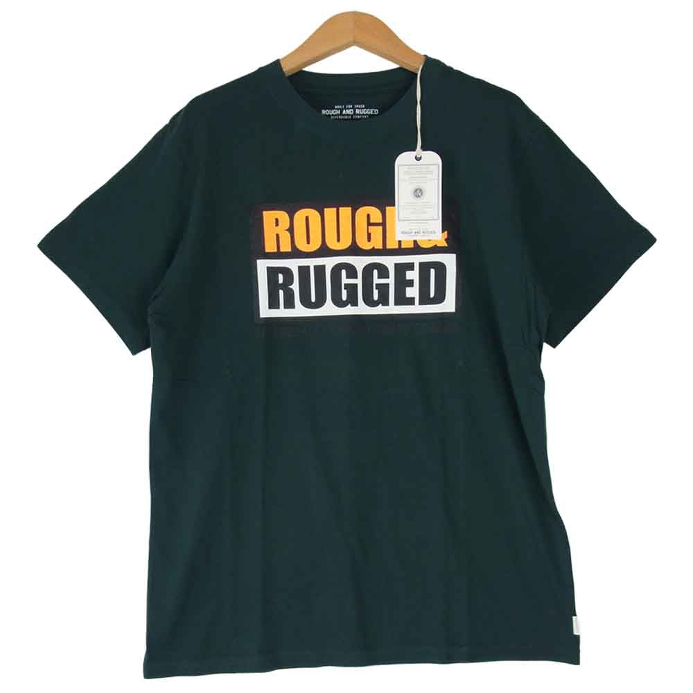 ROUGH and RUGGED ラフアンドラゲッド 19SS RR19-5-T02 DESIGN CT-01 クルーネック ショートスリーブ T?シャツ ダークグリーン系 1【新古品】【未使用】【中古】