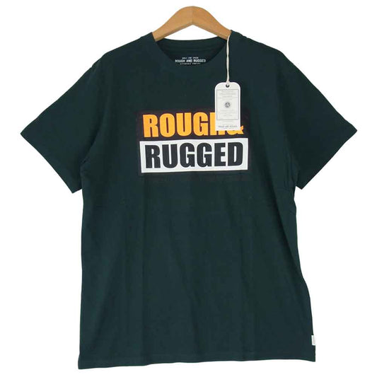 ROUGH and RUGGED ラフアンドラゲッド 19SS RR19-5-T02 DESIGN CT-01 クルーネック ショートスリーブ T?シャツ ダークグリーン系 1【新古品】【未使用】【中古】