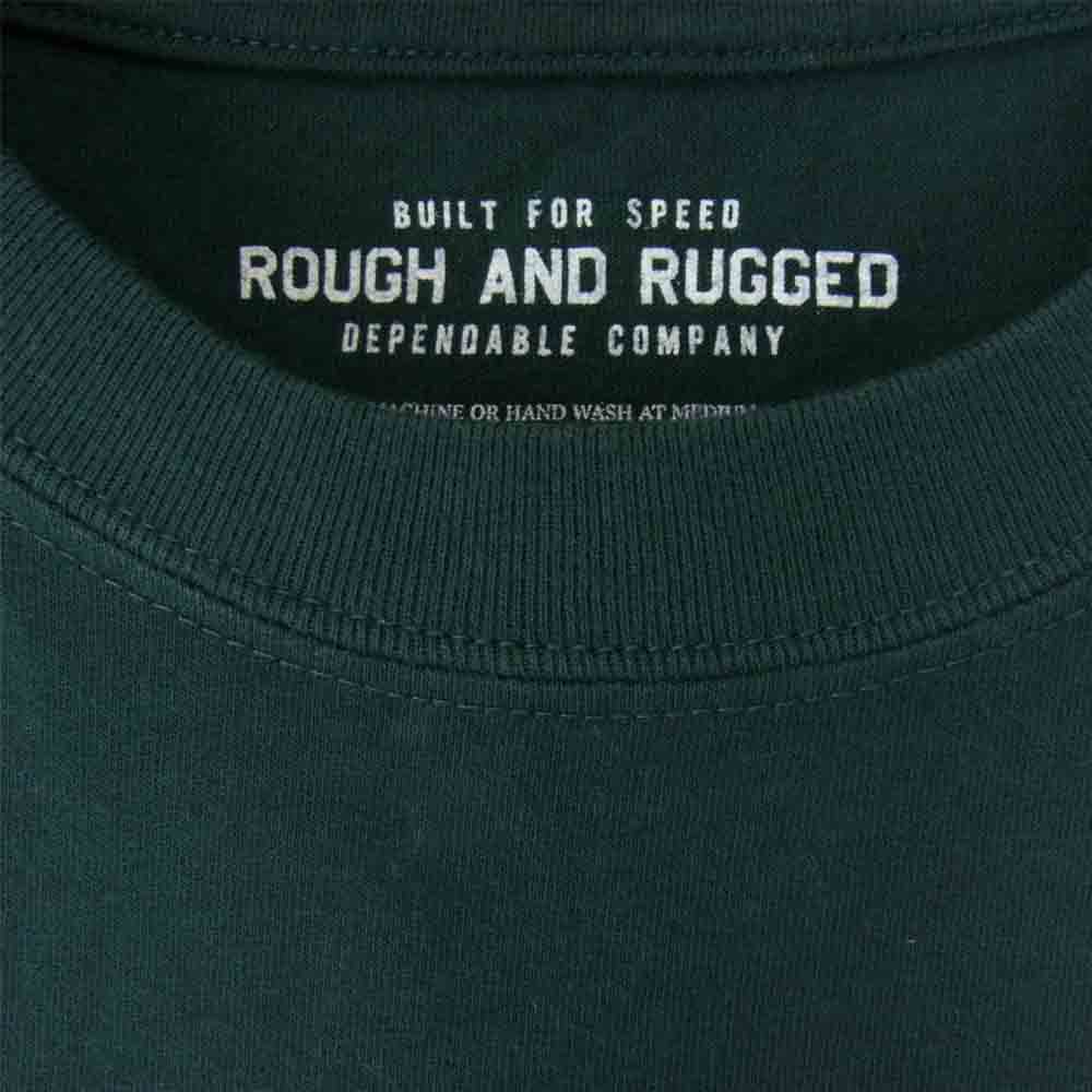 ROUGH and RUGGED ラフアンドラゲッド 19SS RR19-5-T02 DESIGN CT-01 クルーネック ショートスリーブ T?シャツ ダークグリーン系 1【新古品】【未使用】【中古】