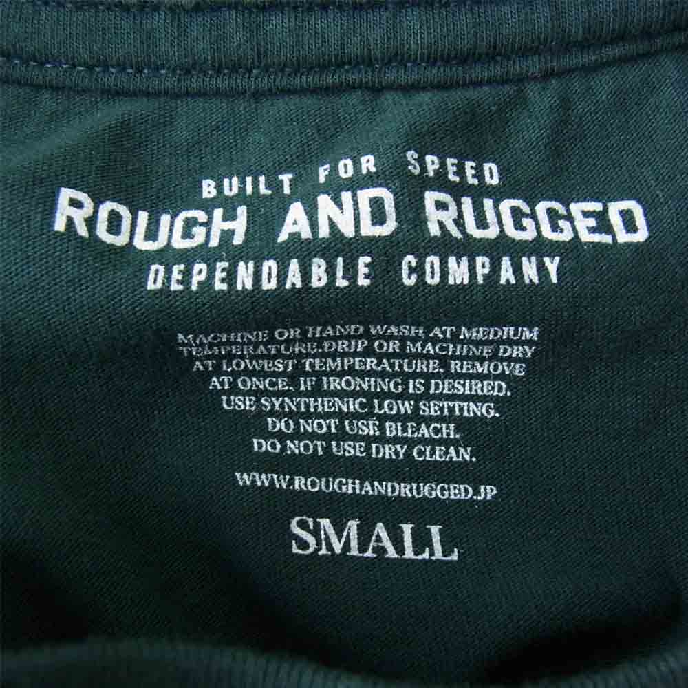 ROUGH and RUGGED ラフアンドラゲッド 19SS RR19-5-T02 DESIGN CT-01 クルーネック ショートスリーブ T?シャツ ダークグリーン系 1【新古品】【未使用】【中古】