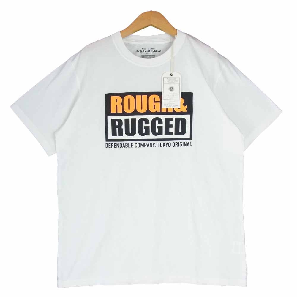 ROUGH and RUGGED ラフアンドラゲッド 19SS RR19-5-T02 DESIGN CT-01 クルーネック ショートスリーブ T?シャツ ホワイト系 2【新古品】【未使用】【中古】