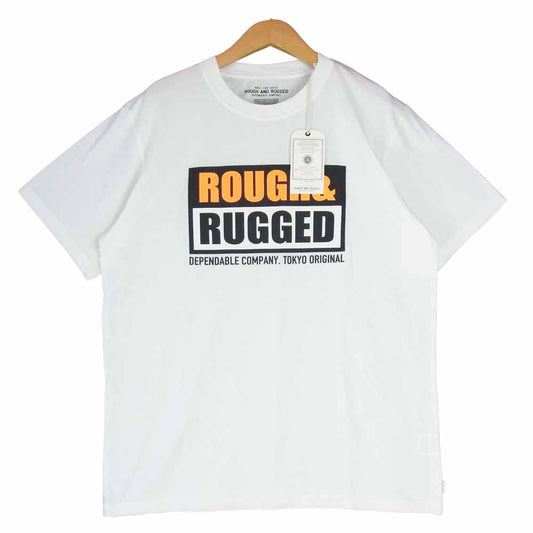 ROUGH and RUGGED ラフアンドラゲッド 19SS RR19-5-T02 DESIGN CT-01 クルーネック ショートスリーブ T?シャツ ホワイト系 2【新古品】【未使用】【中古】