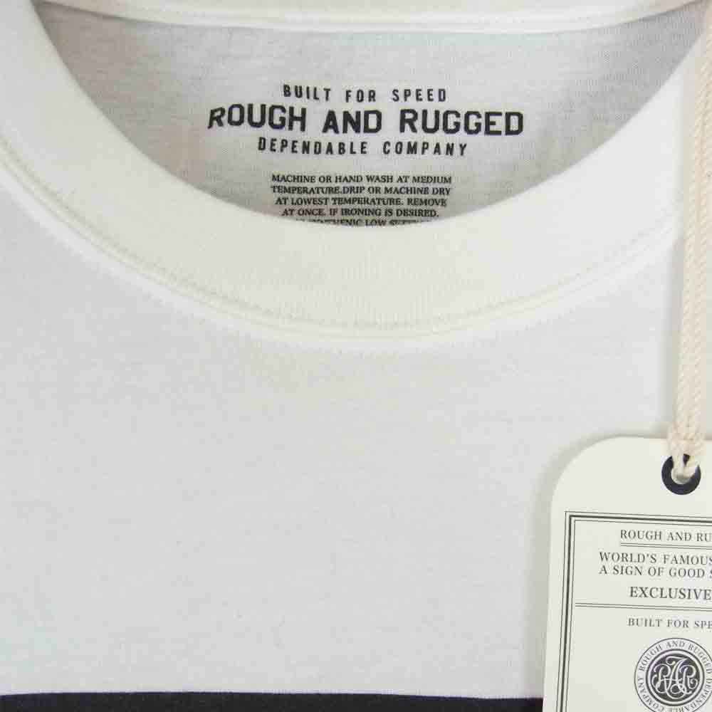 ROUGH and RUGGED ラフアンドラゲッド 19SS RR19-5-T02 DESIGN CT-01 クルーネック ショートスリーブ T?シャツ ホワイト系 2【新古品】【未使用】【中古】
